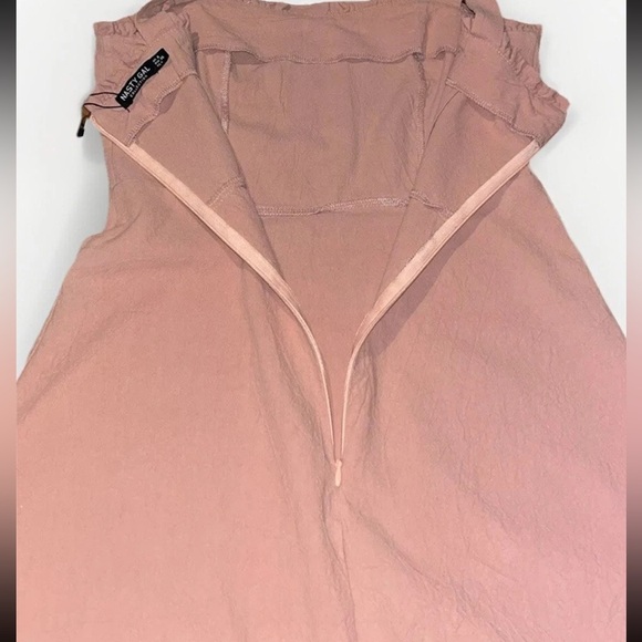 Nasty Gal Pink Ruffle Dress Size 4 Adjustable tie shoulder straps zip close - Picture 5 of 8